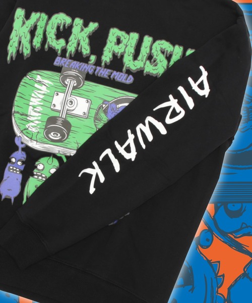AIRWALK(エアウォーク)の「AIRWALK】エアウォーク グラフィッククルートレーナー Unisex-12oz. ヘビーウェイト AWM31302(スウェット・メンズ・レッド/ホワイト/ダークブルー/ブラック・MEDIUM/LARGE/X-LARGE)」の11枚目の写真