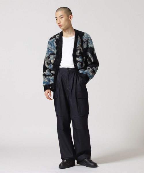LUSOR(ルーソル)の「LUSOR(ルーソル) Nylon Shaggy CD ナイロンシャギーカーディガン(カーディガン/ボレロ・メンズ・ブラック/グリーン・M/L)」の11枚目の写真