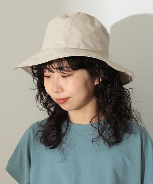 Demi-Luxe BEAMS（デミルクス ビームス）の「KIJIMA TAKAYUKI / コットン ソフト ミドルブリム ハット（ハット・レディース・ベージュ/ブラック・ONE SIZE）」の2枚目の写真