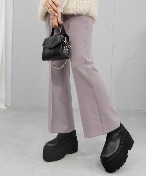 minia(ミニア)の「チャンキーウェッジフィットミドルブーツ(ブーツ・レディース・ブラック・LL/3L/S/M/L)」の9枚目の写真