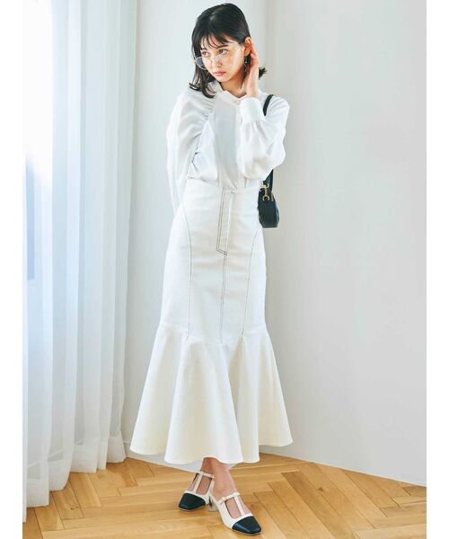 dazzlin(ダズリン)の「ギャザーショルダーブラウス(シャツ/ブラウス・レディース・オフホワイト/ピンク/ブルー・FREE)」の12枚目の写真