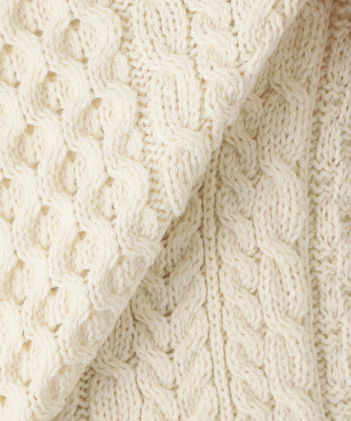 INVERALLAN(インバーアラン)の「【INVERALLAN / インバーアラン】TRADITIONAL ARAN SWEATER C/N(ニット/セーター・メンズ・ホワイト系その他/ベージュ・MEDIUM/LARGE/X-LARGE)」の14枚目の写真