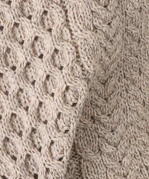 INVERALLAN(インバーアラン)の「【INVERALLAN / インバーアラン】TRADITIONAL ARAN SWEATER C/N(ニット/セーター・メンズ・ホワイト系その他/ベージュ・MEDIUM/LARGE/X-LARGE)」の15枚目の写真