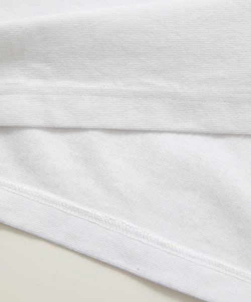 Champion（チャンピオン）の「X-girl × Champion REVERSE WEAVE POCKET S/S TEE（Tシャツ/カットソー・レディース・ブルー/アッシュ/ブラック/ホワイト・S/M/L/XL）」の9枚目の写真