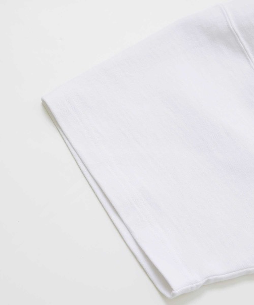 Champion（チャンピオン）の「X-girl × Champion REVERSE WEAVE POCKET S/S TEE（Tシャツ/カットソー・レディース・ブルー/アッシュ/ブラック/ホワイト・S/M/L/XL）」の11枚目の写真