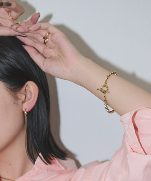 Aunt Marie's（アントマリーズ）の「ボールチェーンブレス / マンテルブレスレット（ブレスレット・レディース・シルバー/ゴールド・FREE）」の2枚目の写真