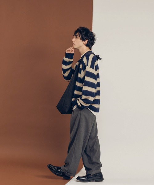 ウールMIXボーダーニット（ニット/セーター）｜MUHET（ミュエータ）の