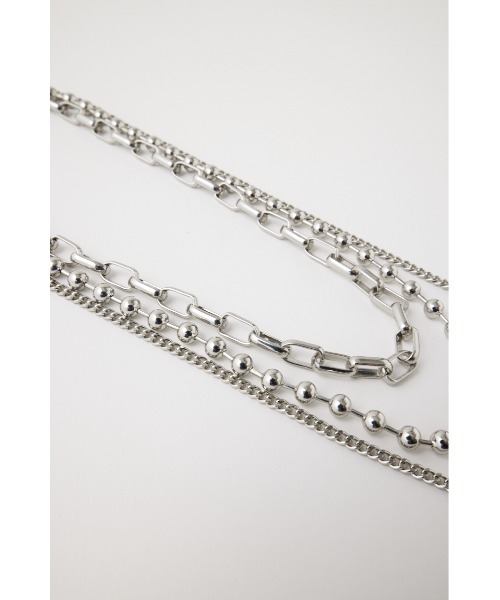 MOUSSY（マウジー）の「CHAIN NECKLACE セット（ネックレス・レディース・ゴールド/シルバー・FREE）」の3枚目の写真