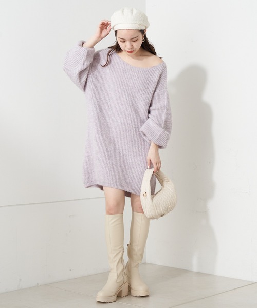 Chico（チコ）の「ツイードベレー帽（ハンチング/ベレー帽・レディース・グレー/アイボリー/ブラック・FREE）」の11枚目の写真