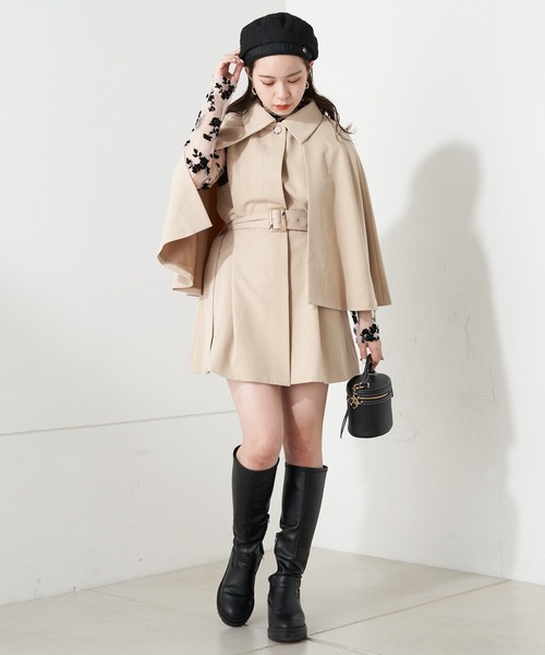 Chico（チコ）の「ツイードベレー帽（ハンチング/ベレー帽・レディース・グレー/アイボリー/ブラック・FREE）」の17枚目の写真