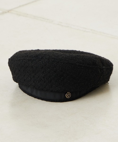 Chico（チコ）の「ツイードベレー帽（ハンチング/ベレー帽・レディース・グレー/アイボリー/ブラック・FREE）」の21枚目の写真
