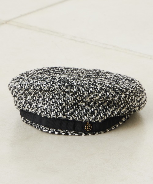 Chico（チコ）の「ツイードベレー帽（ハンチング/ベレー帽・レディース・グレー/アイボリー/ブラック・FREE）」の22枚目の写真