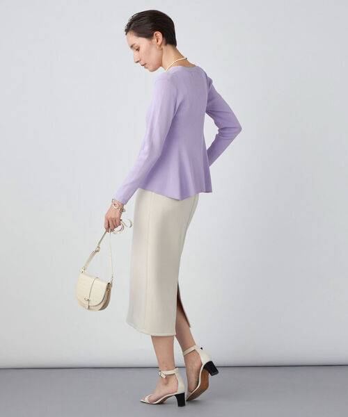 NOLLEY’S Sophi（ノーリーズソフィ）の「ダンボールインゴムタイトスカート（スカート・レディース・ベージュ/ブラック・38/36）」の19枚目の写真