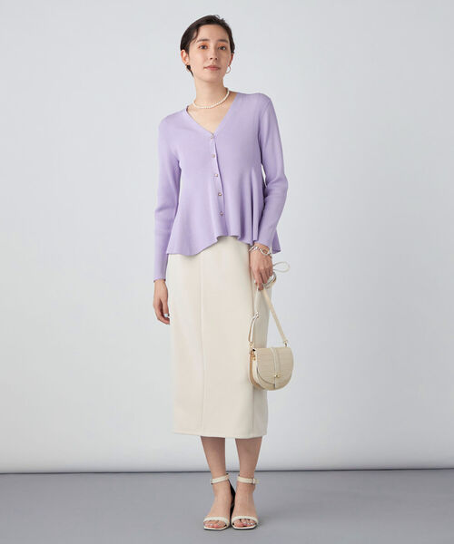 NOLLEY’S Sophi（ノーリーズソフィ）の「ダンボールインゴムタイトスカート（スカート・レディース・ベージュ/ブラック・38/36）」の22枚目の写真