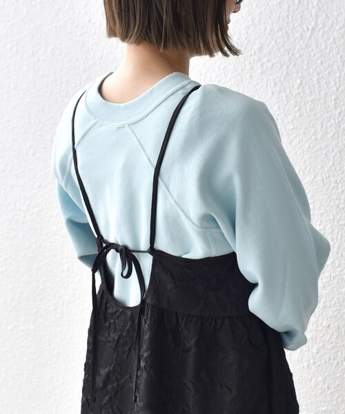 Champion（チャンピオン）の「【SHIPS別注】Champion:〈洗濯機可能〉ワイド ラグラン スウェット◆（スウェット・レディース・ライトグレー/ナチュラル/ライトブルー/オレンジ・ONE SIZE）」の18枚目の写真