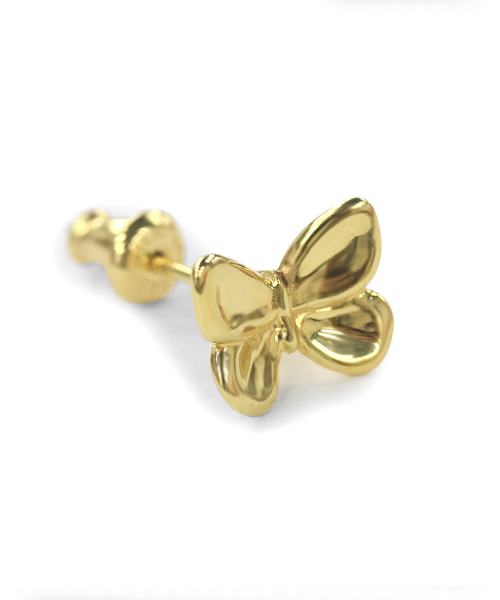 e.m.(イーエム)の「◆staygold◆ゴールドメッキシルバーバタフライピアス(ピアス(片耳用)・レディース・ゴールド・FREE)」の2枚目の写真