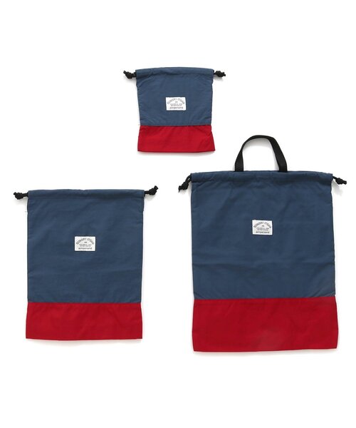 Ampersand（アンパサンド）の「巾着セット（ポーチ・キッズ・レッド/キャメル/イエロー/ラベンダー・FREE）」の4枚目の写真