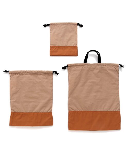 Ampersand（アンパサンド）の「巾着セット（ポーチ・キッズ・レッド/キャメル/イエロー/ラベンダー・FREE）」の9枚目の写真