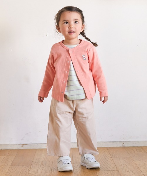 combimini（コンビミニ）の「UVカットカーディガン（カーディガン/ボレロ・キッズ・オフホワイト/オレンジ系/黄緑系・100/110/90/80/120/70）」の17枚目の写真