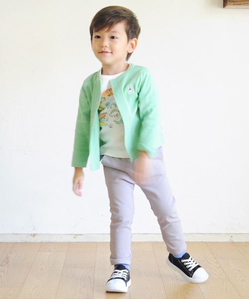 combimini（コンビミニ）の「UVカットカーディガン（カーディガン/ボレロ・キッズ・オフホワイト/オレンジ系/黄緑系・100/110/90/80/120/70）」の15枚目の写真