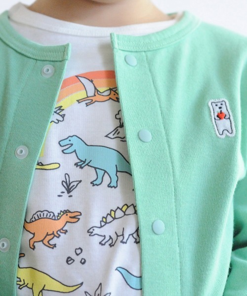 combimini（コンビミニ）の「UVカットカーディガン（カーディガン/ボレロ・キッズ・オフホワイト/オレンジ系/黄緑系・100/110/90/80/120/70）」の9枚目の写真