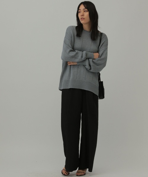 Chaos（カオス）の「Chaos(カオス)/ロレッタテープニット（ニット/セーター・レディース・オフホワイト/モカ/グレイッシュブルー・FREE）」の19枚目の写真