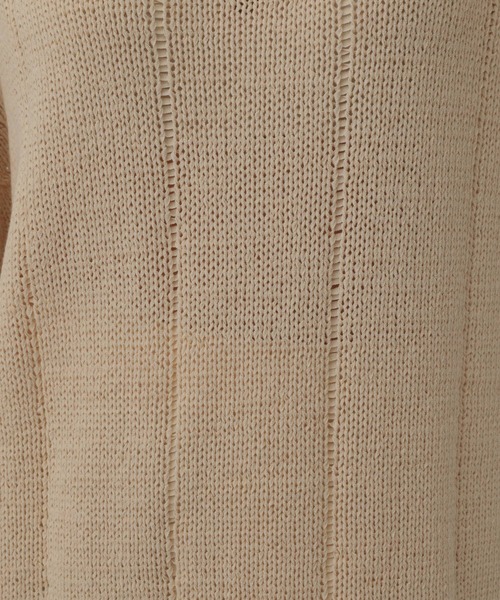 Chaos（カオス）の「Chaos(カオス)/ロレッタテープニット（ニット/セーター・レディース・オフホワイト/モカ/グレイッシュブルー・FREE）」の12枚目の写真