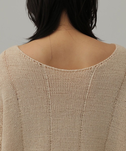 Chaos（カオス）の「Chaos(カオス)/ロレッタテープニット（ニット/セーター・レディース・オフホワイト/モカ/グレイッシュブルー・FREE）」の18枚目の写真