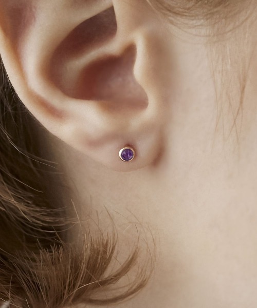 CANAL 4℃(カナルヨンドシー)の「【2月誕生石】K10イエローゴールド 一粒 ピアス(ピアス(両耳用)・レディース・イエローゴールド・FREE)」の4枚目の写真