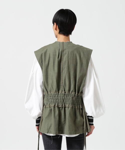 RehersalL(リハーズオール)の「rehersall/リハーズオール/ファティーグシャツベスト(ベスト・レディース・カーキ・F)」の8枚目の写真