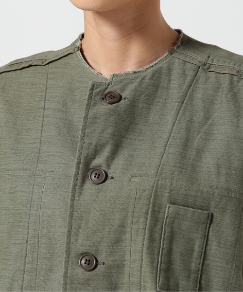 RehersalL(リハーズオール)の「rehersall/リハーズオール/ファティーグシャツベスト(ベスト・レディース・カーキ・F)」の7枚目の写真