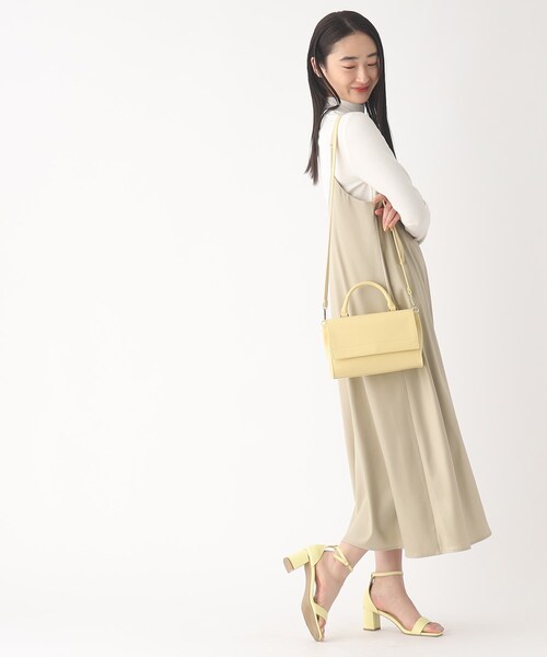 OPAQUE.CLIP（オペークドットクリップ）の「◆ワンハンドルかぶせミニショルダーバッグ【2WAY】（ショルダーバッグ・レディース・イエロー/ベージュ/ブラック・00）」の6枚目の写真