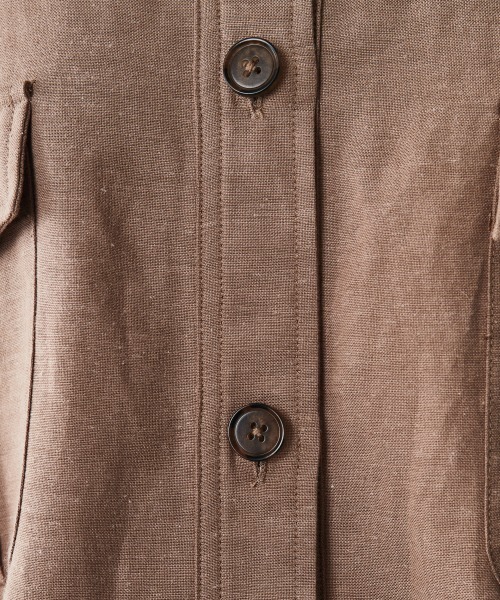 CHIC STYLE（シックスタイル）の「＜大きいサイズ＞裾リブワークシャツ シックスタイル（シャツ/ブラウス・レディース・ブラック/モカ・5L/L/4L/3L/LL）」の20枚目の写真