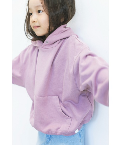 ooju（オージュ）の「【ooju】スウェットフーディー（パーカー・キッズ・ピンク/ブラック/アイボリー・1/3/4/2）」の3枚目の写真