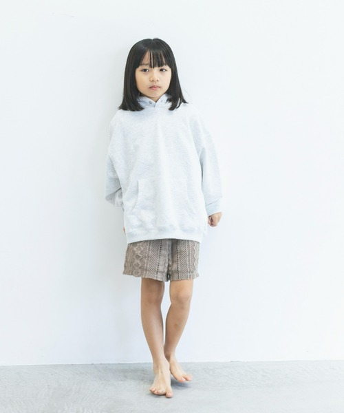 ooju（オージュ）の「【ooju】スウェットフーディー（パーカー・キッズ・ピンク/ブラック/アイボリー・1/3/4/2）」の5枚目の写真