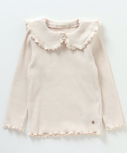 apres les cours（アプレレクール）の「フリルカラーTシャツ（Tシャツ/カットソー・キッズ・ピンク/アイボリー/その他2・80/90/100/130/140/110/120）」の6枚目の写真
