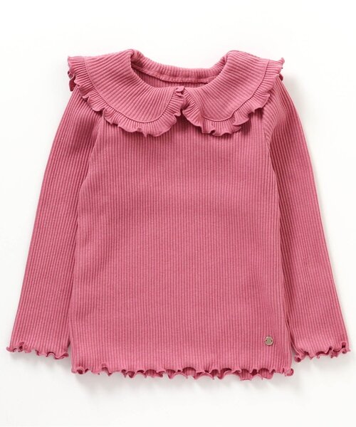 apres les cours（アプレレクール）の「フリルカラーTシャツ（Tシャツ/カットソー・キッズ・ピンク/アイボリー/その他2・80/90/100/130/140/110/120）」の7枚目の写真