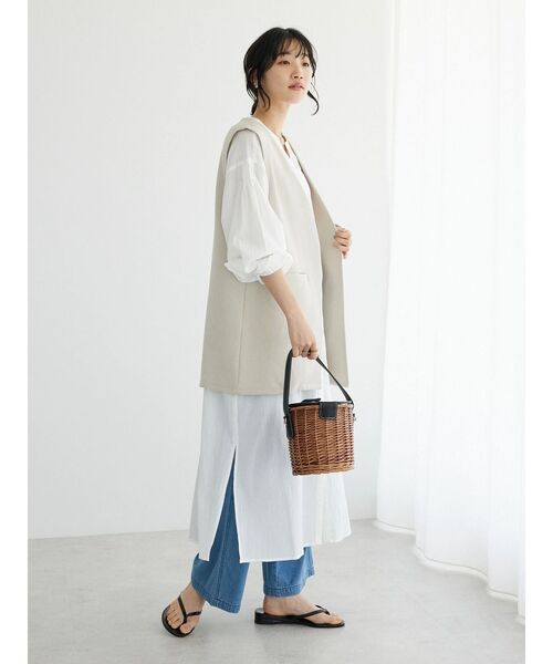 ジャーナルスタンダードレサージュ　リネンライクオックスベスト リネンライクオックスベスト | ジャーナルスタンダード レサージュ