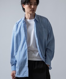 NULL（ヌル）の「【NULL】ストライプ＆無地 長袖シャツ（シャツ/ブラウス）」
