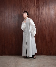 lawgy | gather sleeve shirt op(ワンピース)