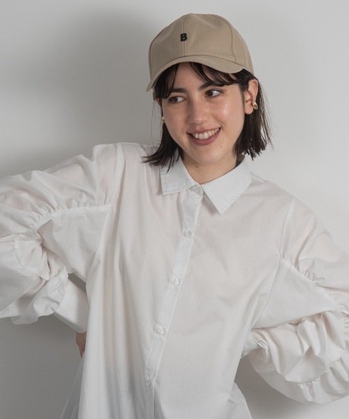 lawgy(ラウジー)の「gather sleeve shirt op(ワンピース・レディース・ホワイト/ブラック・FREE)」の14枚目の写真