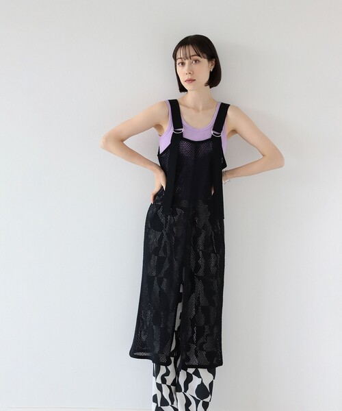 Ray BEAMS（レイビームス）の「Ray BEAMS / メッシュ キャミ ワンピース（ワンピース・レディース・オフホワイト/ブラック・ONE SIZE）」の10枚目の写真