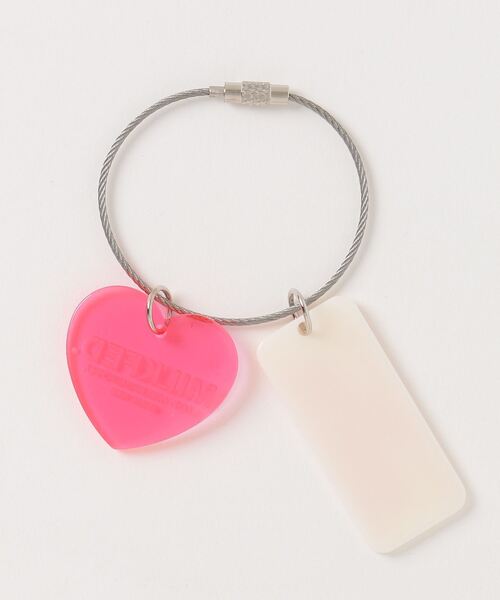MILKFED.（ミルクフェド）の「HEART AND PLATE KEYCHAIN（キーホルダー・レディース・ブラウン/レッド/ライトグリーン/ピンク・ONE SIZE）」の5枚目の写真