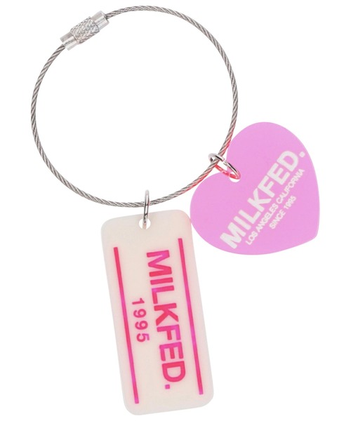 MILKFED.（ミルクフェド）の「HEART AND PLATE KEYCHAIN（キーホルダー・レディース・ブラウン/レッド/ライトグリーン/ピンク・ONE SIZE）」の3枚目の写真