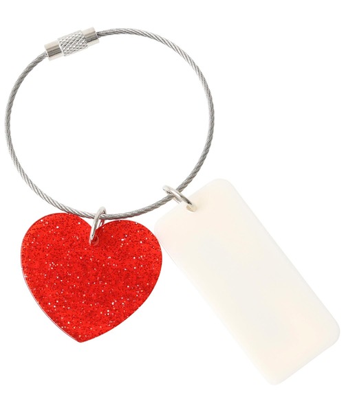MILKFED.（ミルクフェド）の「HEART AND PLATE KEYCHAIN（キーホルダー・レディース・ブラウン/レッド/ライトグリーン/ピンク・ONE SIZE）」の6枚目の写真