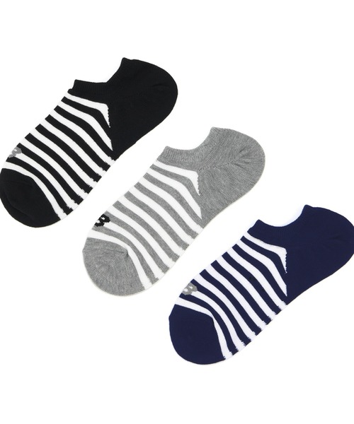 NEW BALANCE（ニューバランス）の「スニーカーレングス3Pソックス（ソックス/靴下・メンズ・その他/ブラック/ホワイト/その他2・MEDIUM/LARGE/X-LARGE）」の4枚目の写真