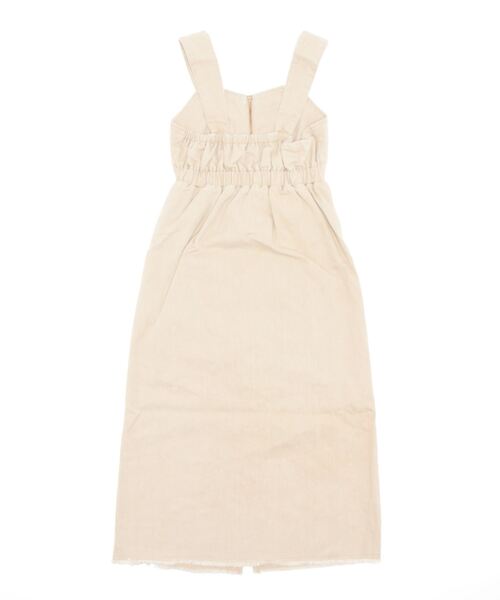 flower（フラワー）の「シェイプジャンパースカート（ジャンパースカート・レディース・ベージュ/アイボリー・FREE）」の16枚目の写真