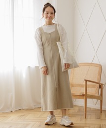 flower | シェイプジャンパースカート(ジャンパースカート)