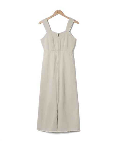 flower（フラワー）の「シェイプジャンパースカート（ジャンパースカート・レディース・ベージュ/アイボリー・FREE）」の21枚目の写真