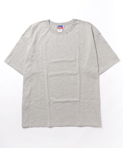 Champion（チャンピオン）の「【W】【it】【ut21】【CHAMPION】 7oz HERITAGE JERSEY　チャンピオン　ヘビーオンススーパービッグTシャツ（Tシャツ/カットソー・メンズ・ネイビー/ホワイト/グレー/ブラック/オートミール・XXX-LARGE/XX-LARGE）」の4枚目の写真